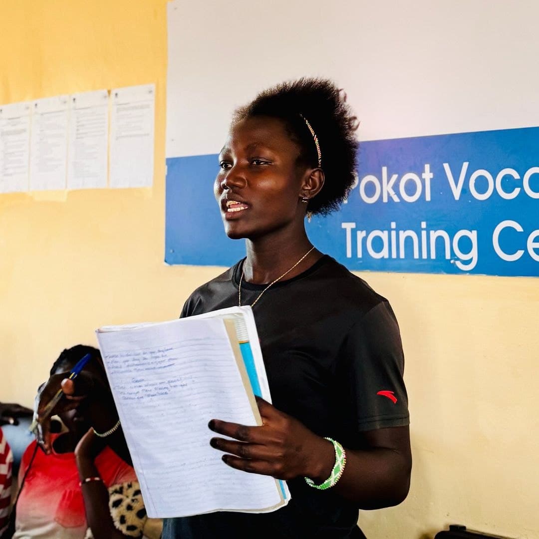 Young person presenting during Circle Group training